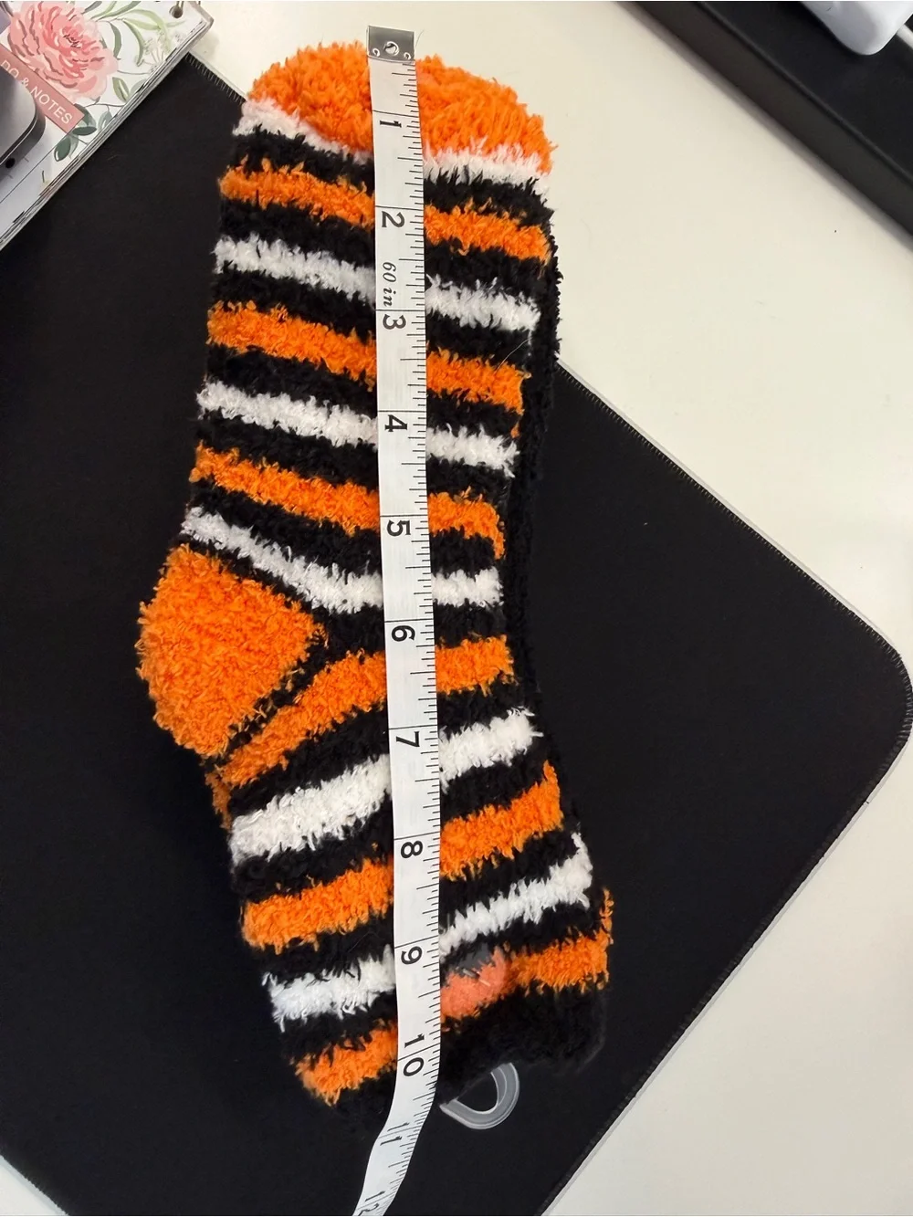NWT Halloween Fuzzy Socks Jack O Lantern Plaid & Striped Cozy Crew 3 Pack